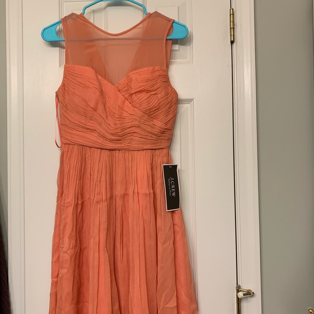 Peach J. Crew Formal Dress